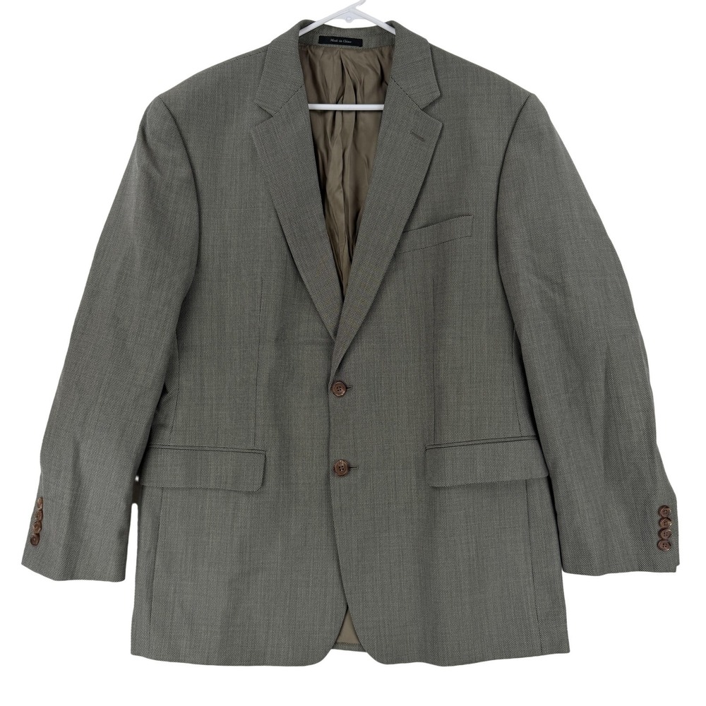 Lauren Ralph Lauren Blazer Mens 44R Gray Wool 2‎ Button Sport Coat Jacket